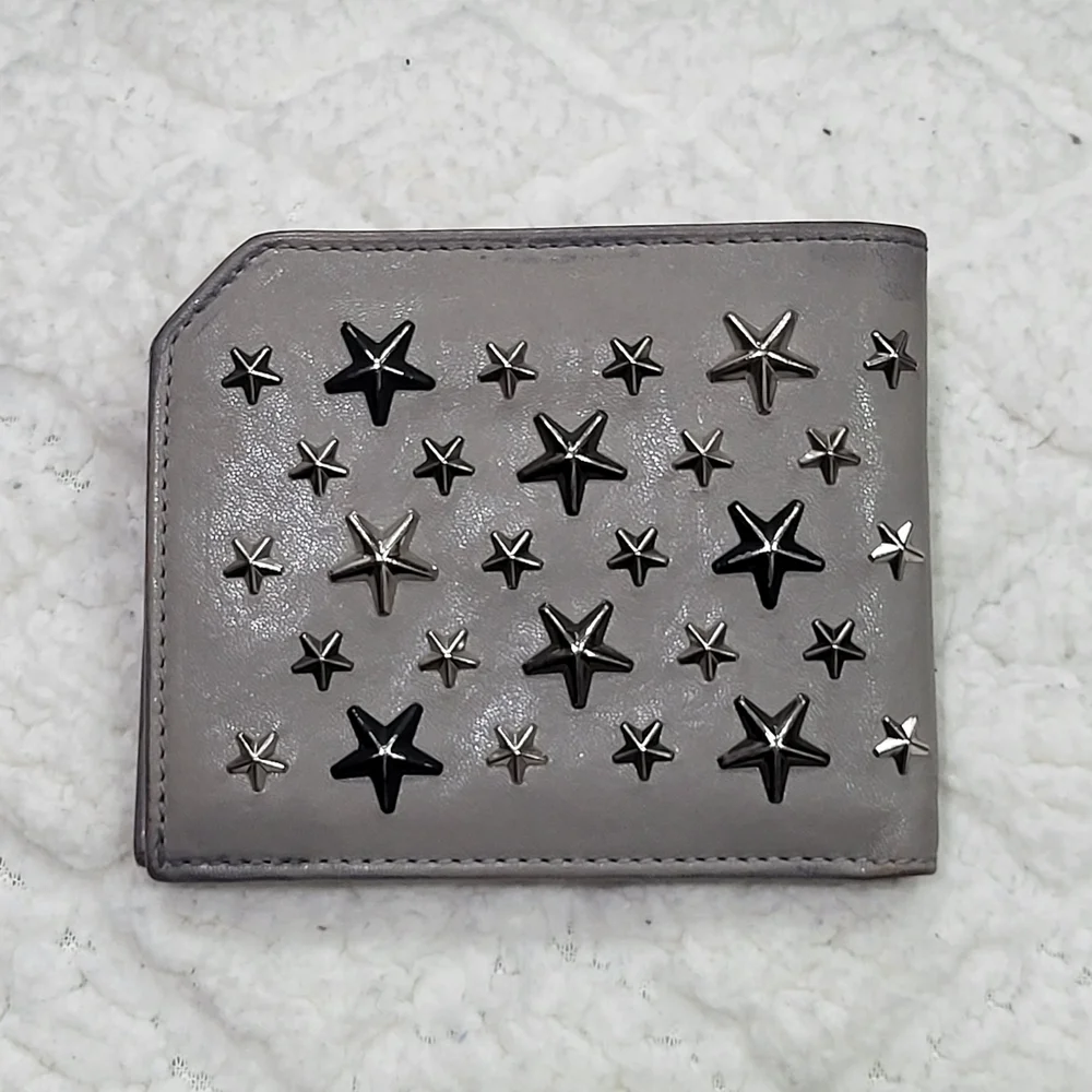 Jimmy Choo Albany wallet with mixed stars..Authentic